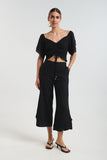Cropped Top with Lace Detail