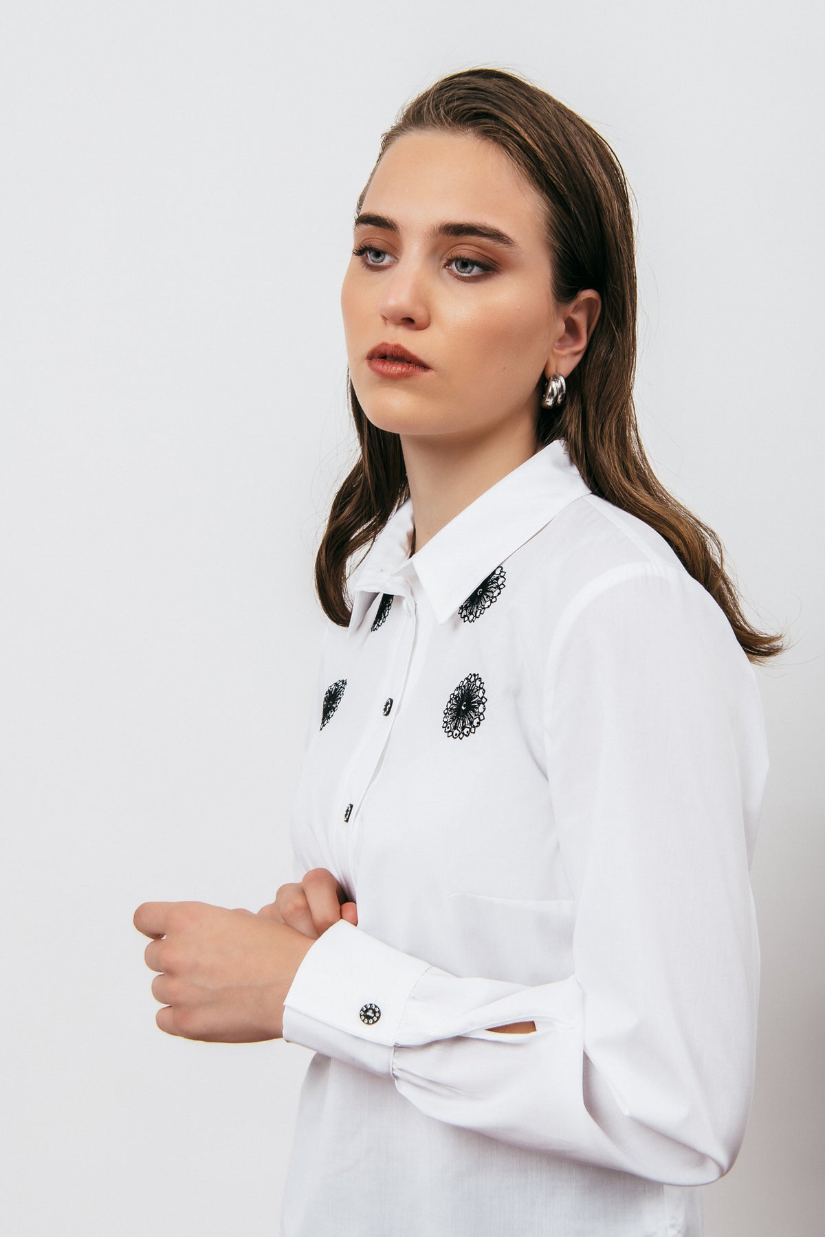 Shirt with Embroidered details