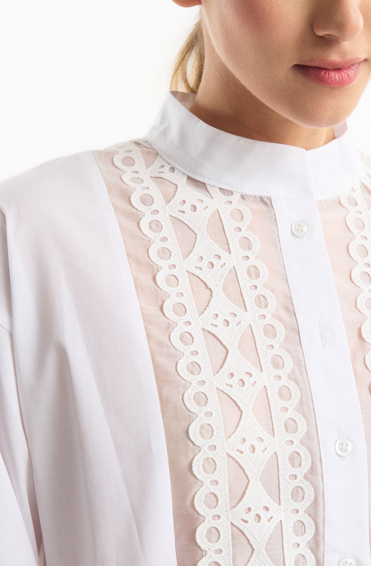Shirt with Lace