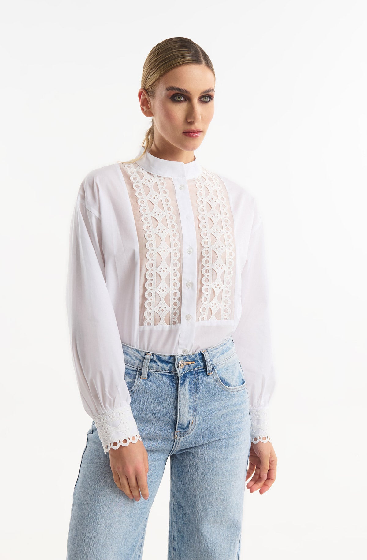 Shirt with Lace