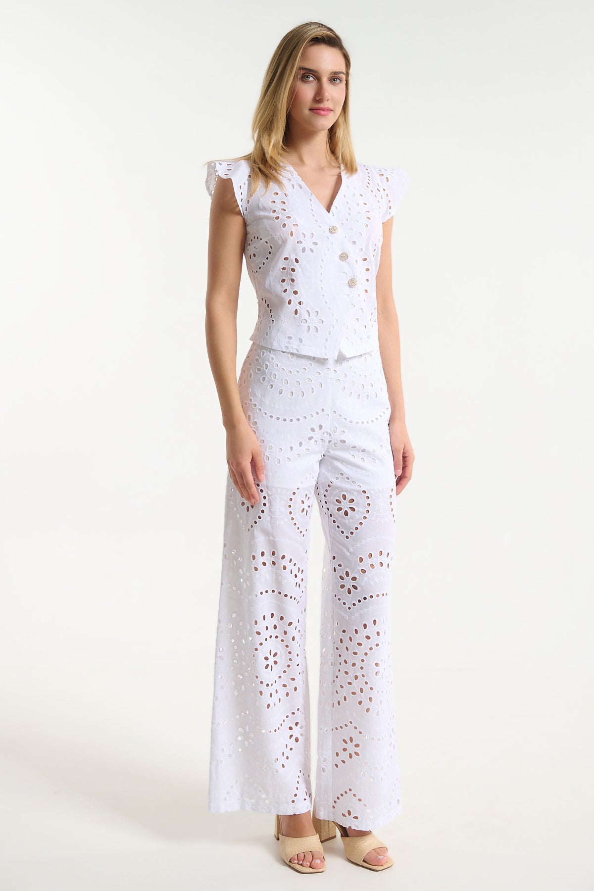 Broderie Pants