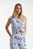 Embroidered Vest in Print