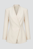 Tailored Collarless Blazer