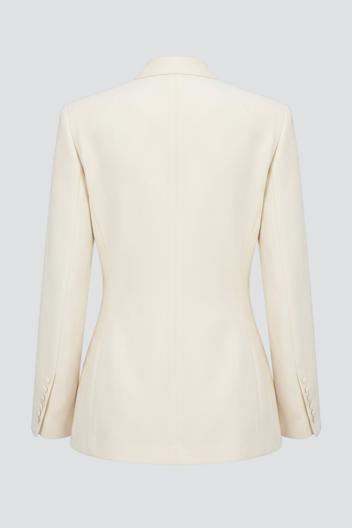Tailored Collarless Blazer