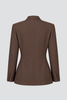 Tailored Collarless Blazer
