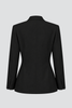 Tailored Collarless Blazer