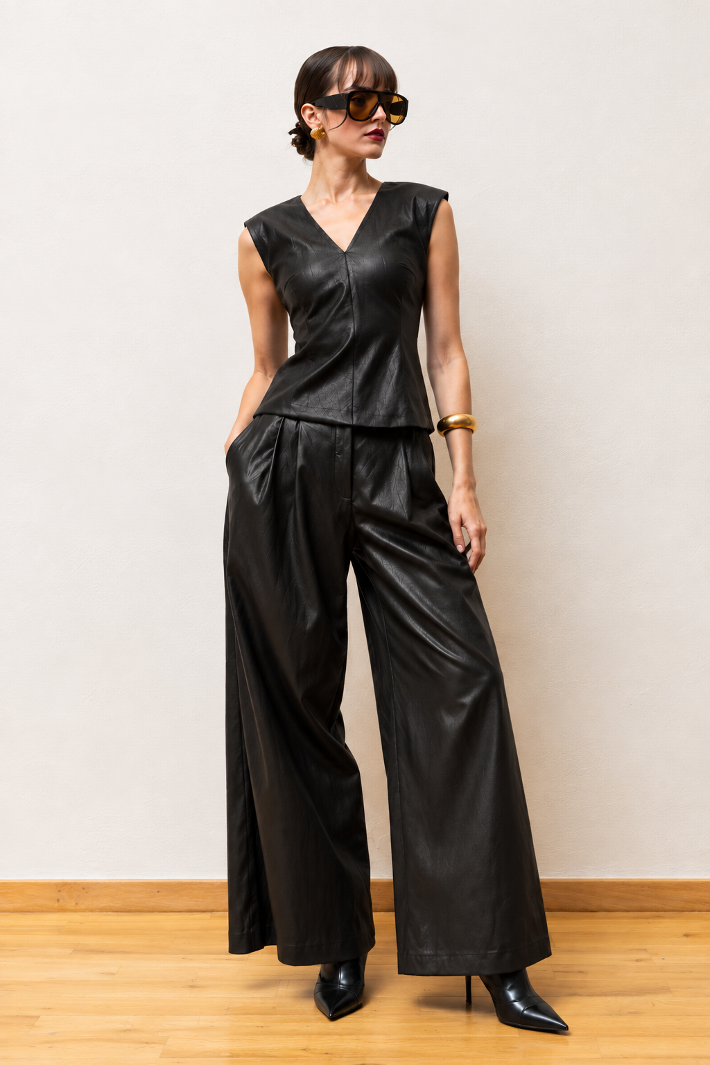 Leatherette Vest