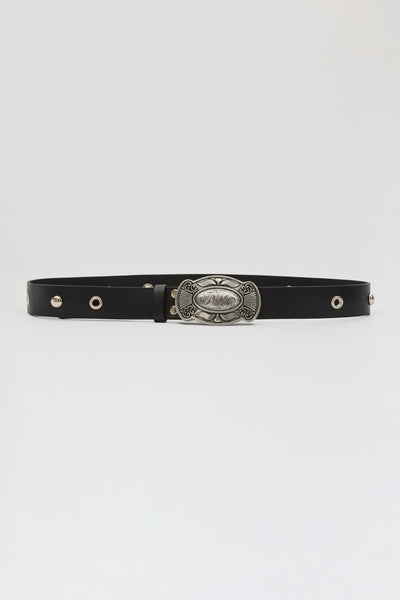 Leather Twist Steel Kiss Belt
