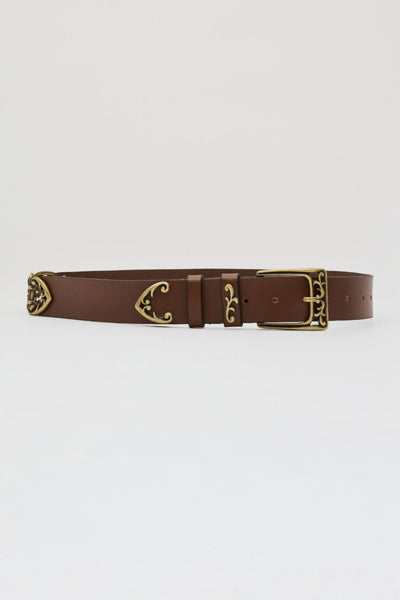 Leather Twist Madame Belt