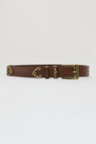 Leather Twist Madame Belt