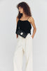 Leather Twist Lockette Bag