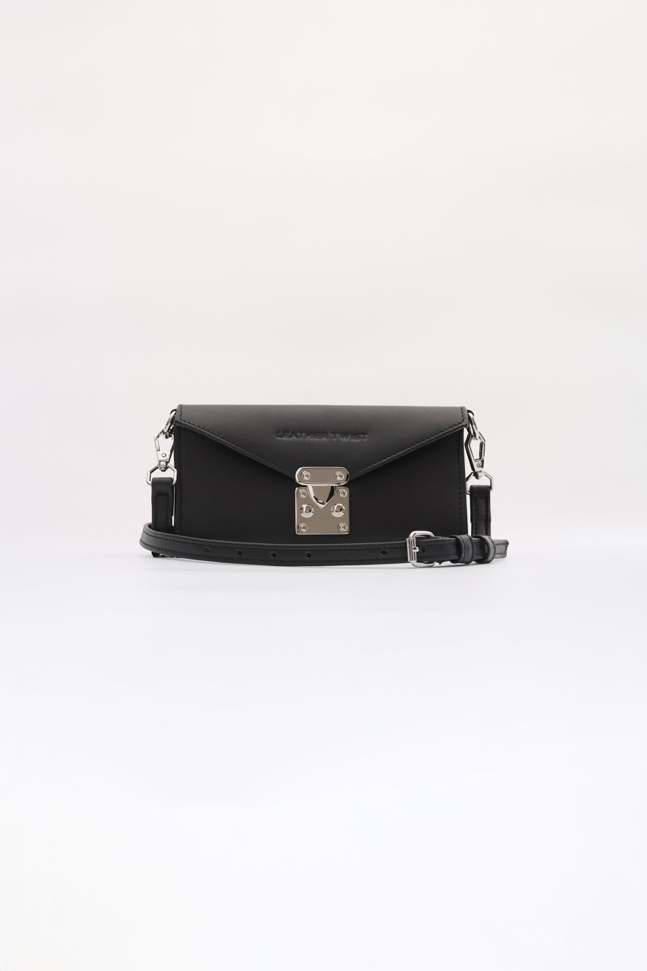 Leather Twist Lockette Bag