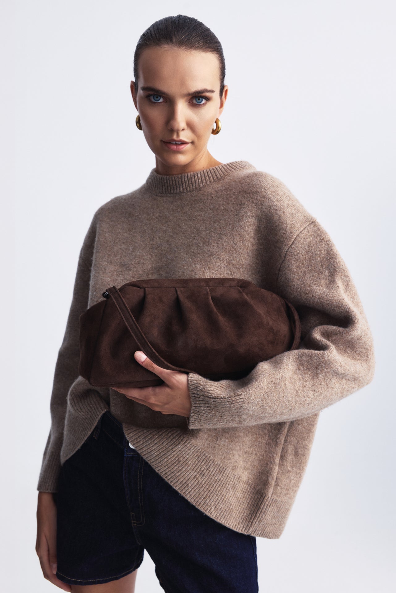 Dimi Suede Clutch Bag