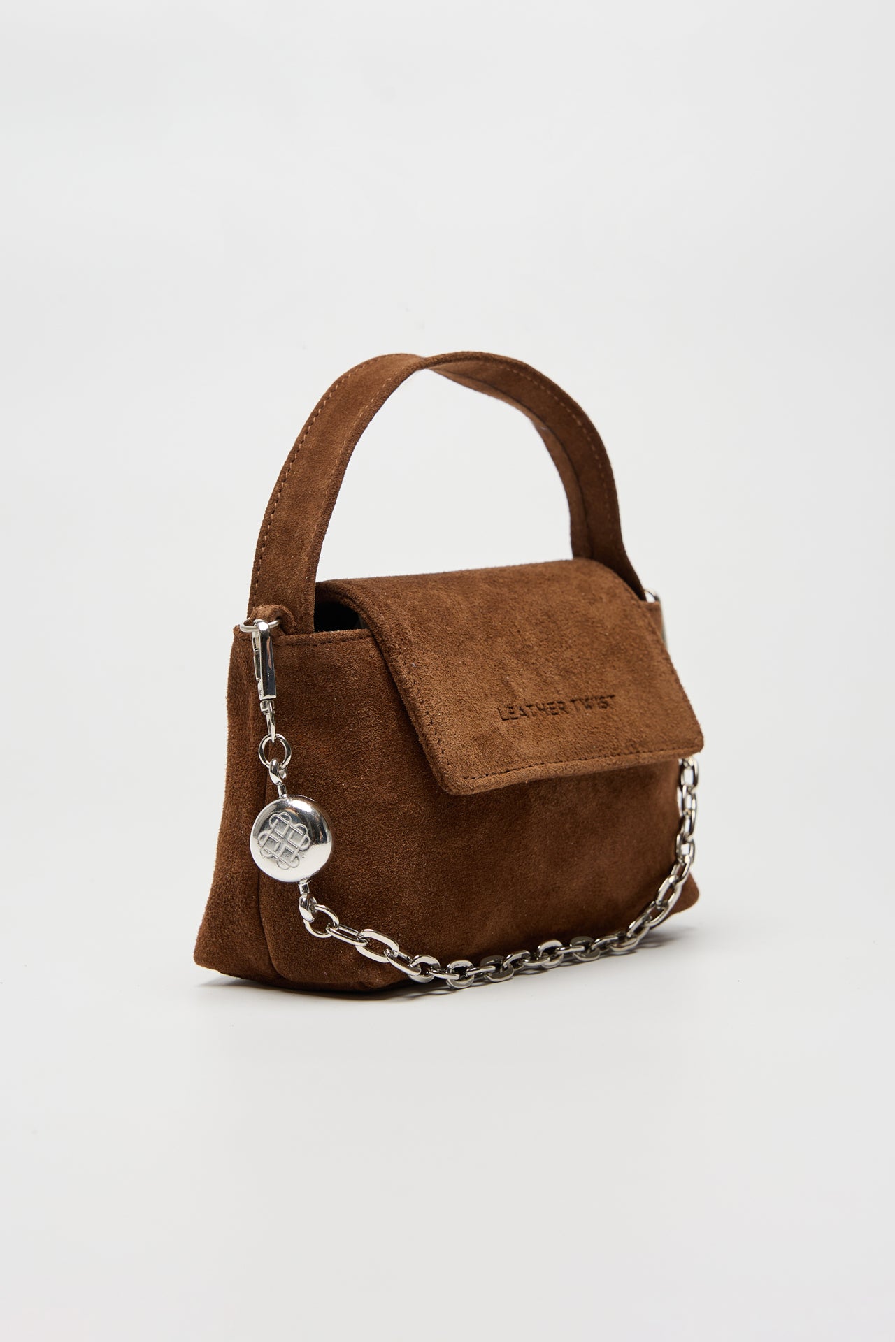 Misty Brown Suede Bag