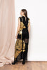 Cyra Jumpsuit in Black and Gold