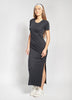 Maxi Dress with Short Sleeves