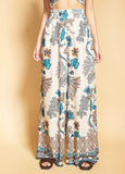 Paisley Print Wide leg Pants