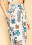 Paisley Print Wide leg Pants