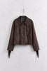 Faux Suede Fringed Jacket