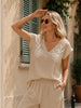Top with Embroidered Detail