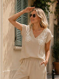 Top with Embroidered Detail