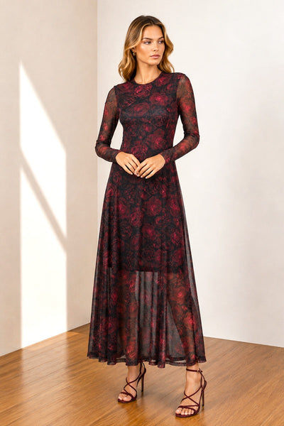 Floral Print Maxi Dress